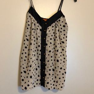 Cheetah print spaghetti strap top